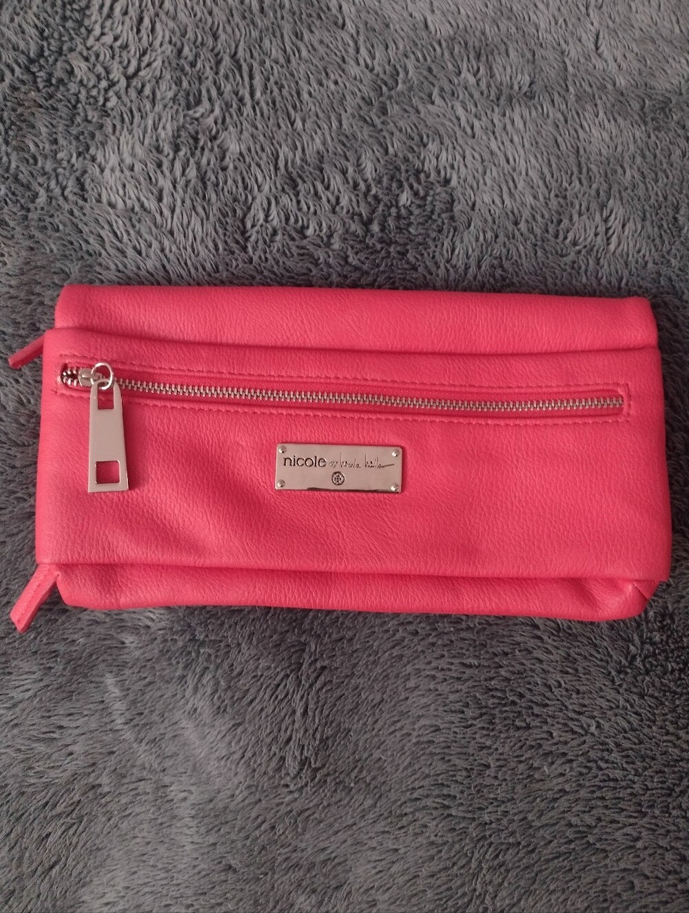 NICOLE MILLER Red Clutch Wallet Women's